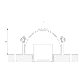 MÓDULO DIFUSO P/ PERFIL LED LINEAR BIVOLT | MISTERLED SLED9008MD S40