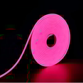 NEONFLEX SILICONE + PVC 6x12mm TYPE 12V 8W/M ROSA | ALPERTONE 1504