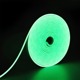 NEONFLEX SILICONE + PVC 6x12mm TYPE 12V 8W/M VERDE | ALPERTONE 1507
