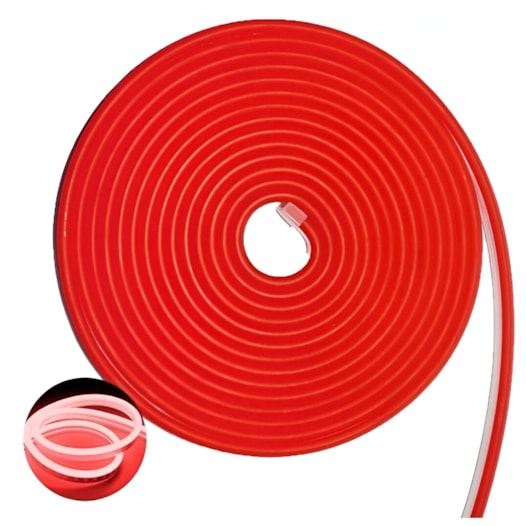 NEONFLEX SILICONE + PVC 6x12mm TYPE 12V 8W/M VERMELHO | ALPERTONE 1503
