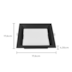 PAINEL LED EMBUTIR KAIS 3000K 12W 17CM PRETO | NORDECOR 4197