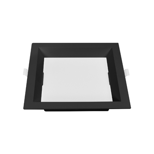 PAINEL LED EMBUTIR KAIS 4000K 12W 17CM PRETO | NORDECOR 4198