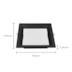 PAINEL LED EMBUTIR KAIS 4000K 12W 17CM PRETO | NORDECOR 4198