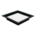 PAINEL LED EMBUTIR KAIS 4000K 18W 22CM PRETO | ...