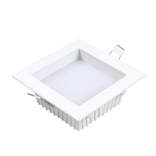 PAINEL LUMINÁRIA DE EMBUTIR LED DEEP FACE RECUADO QUADRADO 6500K 12W BIVOLT BRANCO | NORDECOR P2155 PAINEL LUMINÁRIA DE EMBUTIR LED DEEP FACE RECUADO QUADRADO 6500K 12W BIVOLT BRANCO | NORDECOR P2155