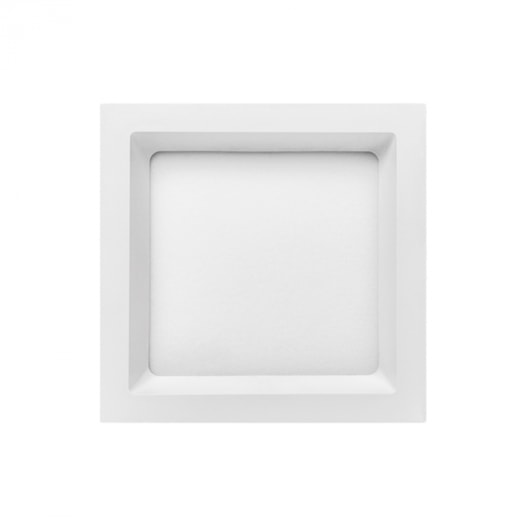 PAINEL LUMINÁRIA DE EMBUTIR LED DEEP RECUADO QUADRADO 5000K 12W BIVOLT 16,7X16,7CM POLICARBONATO BRANCO | STELLA STH8902 PAINEL LUMINÁRIA DE EMBUTIR LED DEEP RECUADO QUADRADO 5000K 12W BIVOLT 16,7X16,7CM POLICARBONATO BRANCO | STELLA STH8902