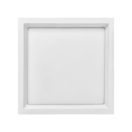 PAINEL LUMINÁRIA DE EMBUTIR LED DEEP RECUADO QUADRADO 5000K 28W BIVOLT 34,8X34,8X4,6CM POLICARBONATO BRANCO | STELLA STH