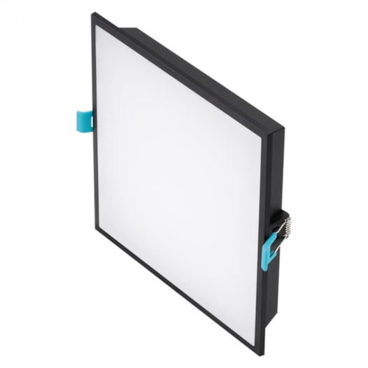 PAINEL LUMINÁRIA DE EMBUTIR LED EDGE PRETO 14W 3000K | STELLA STL22952PTO/30