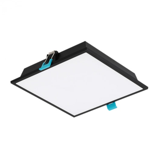 PAINEL LUMINÁRIA DE EMBUTIR LED EDGE PRETO 8W 3000K | STELLA STL22951PTO/30 PAINEL LUMINÁRIA DE EMBUTIR LED EDGE PRETO 8W 3000K | STELLA STL22951PTO/30
