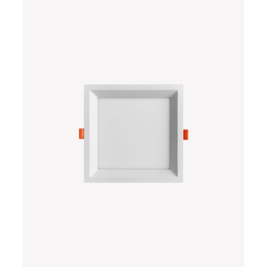 PAINEL LUMINÁRIA DE EMBUTIR LED FACE RECUADA QUADRADO 3000K 18W BIVOLT 17X17X1,8CM ALUMÍNIO BRANCO | OPUS LED OPS 80150 PAINEL LUMINÁRIA DE EMBUTIR LED FACE RECUADA QUADRADO 3000K 18W BIVOLT 17X17X1,8CM ALUMÍNIO BRANCO | OPUS LED OPS 80150