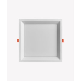 PAINEL LUMINÁRIA DE EMBUTIR LED FACE RECUADA QUADRADO 3000K 22W BIVOLT 25,5X1,9CM ALUMÍNIO BRANCO | OPUS LED OPS 80181 PAINEL LUMINÁRIA DE EMBUTIR LED FACE RECUADA QUADRADO 3000K 22W BIVOLT 25,5X1,9CM ALUMÍNIO BRANCO | OPUS LED OPS 80181