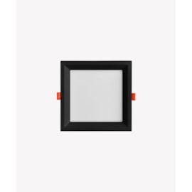 PAINEL LUMINÁRIA DE EMBUTIR LED FACE RECUADA QUADRADO 4000K 18W BIVOLT 17X17X1,8CM ALUMÍNIO PRETO  | OPUS LED OPS 80228 PAINEL LUMINÁRIA DE EMBUTIR LED FACE RECUADA QUADRADO 4000K 18W BIVOLT 17X17X1,8CM ALUMÍNIO PRETO  | OPUS LED OPS 80228