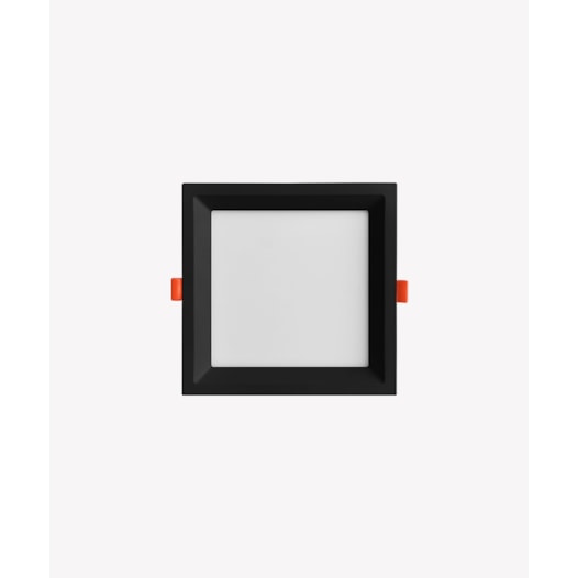 PAINEL LUMINÁRIA DE EMBUTIR LED FACE RECUADA QUADRADO 4000K 18W BIVOLT 17X17X1,8CM ALUMÍNIO PRETO  | OPUS LED OPS 80228 PAINEL LUMINÁRIA DE EMBUTIR LED FACE RECUADA QUADRADO 4000K 18W BIVOLT 17X17X1,8CM ALUMÍNIO PRETO  | OPUS LED OPS 80228