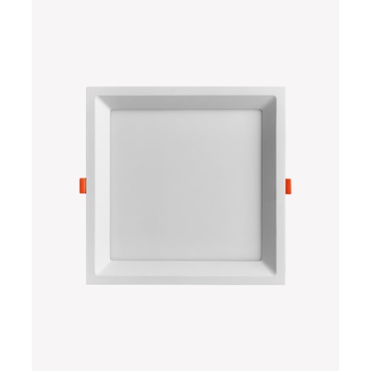 PAINEL LUMINÁRIA DE EMBUTIR LED FACE RECUADA QUADRADO 4000K 22W BIVOLT 25,5X1,9CM ALUMÍNIO BRANCO | OPUS LED OPS 80198 PAINEL LUMINÁRIA DE EMBUTIR LED FACE RECUADA QUADRADO 4000K 22W BIVOLT 25,5X1,9CM ALUMÍNIO BRANCO | OPUS LED OPS 80198