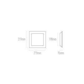 PAINEL LUMINÁRIA DE EMBUTIR LED QUADRADO 3000K 18W BIVOLT 22X22X1,5CM ALUMÍNIO BRANCO | PIX ILUMINAÇÃO 36504283 PAINEL LUMINÁRIA DE EMBUTIR LED QUADRADO 3000K 18W BIVOLT 22X22X1,5CM ALUMÍNIO BRANCO | PIX ILUMINAÇÃO 36504283