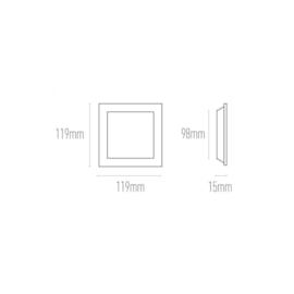 PAINEL LUMINÁRIA DE EMBUTIR LED QUADRADO 4000K 6W BIVOLT 11,9X11,9X1,5CM ALUMÍNIO BRANCO | PIX ILUMINAÇÃO 36505900 PAINEL LUMINÁRIA DE EMBUTIR LED QUADRADO 4000K 6W BIVOLT 11,9X11,9X1,5CM ALUMÍNIO BRANCO | PIX ILUMINAÇÃO 36505900