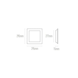 PAINEL LUMINÁRIA DE EMBUTIR LED QUADRADO 6500K 24W BIVOLT 29,5X29,5X1,5CM ALUMÍNIO BRANCO | PIX ILUMINAÇÃO 36504286 PAINEL LUMINÁRIA DE EMBUTIR LED QUADRADO 6500K 24W BIVOLT 29,5X29,5X1,5CM ALUMÍNIO BRANCO | PIX ILUMINAÇÃO 36504286