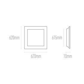 PAINEL LUMINÁRIA DE EMBUTIR LED QUADRADO 6500K 40W BIVOLT 62X62X1CM ALUMÍNIO BRANCO | PIX ILUMINAÇÃO 36505904 PAINEL LUMINÁRIA DE EMBUTIR LED QUADRADO 6500K 40W BIVOLT 62X62X1CM ALUMÍNIO BRANCO | PIX ILUMINAÇÃO 36505904