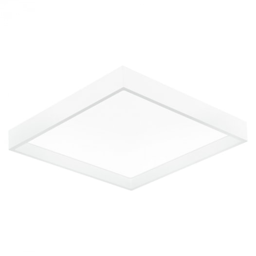 PAINEL LUMINÁRIA DE SOBREPOR LED DEEP RECUADO QUADRADO 3000K 28W BIVOLT 35X35CM POLICARBONATO BRANCO | STELLA STL23905BR