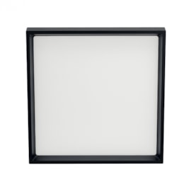 PAINEL LUMINÁRIA DE SOBREPOR LED DEEP RECUADO QUADRADO 4000K 28W BIVOLT 35X35CM POLICARBONATO PRETO | STELLA STL23905PTO PAINEL LUMINÁRIA DE SOBREPOR LED DEEP RECUADO QUADRADO 4000K 28W BIVOLT 35X35CM POLICARBONATO PRETO | STELLA STL23905PTO