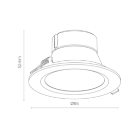 PAINEL/LUMINÁRIA DOWNLIGHT 3W BIVOLT 6000K | ROMALUX 80070 PAINEL/LUMINÁRIA DOWNLIGHT 3W BIVOLT 6000K | ROMALUX 80070
