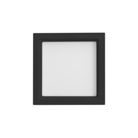 PAINEL/LUMINÁRIA EMBUTIR RECUADA 17X17CM 12W JET BLACK BIVOLT 4000K | SAVEENERGY SE-240.1661