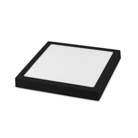 PAINEL/LUMINÁRIA SOBREPOR 17,2X17,2CM 12W JET BLACK BIVOLT 3000K | SAVEENERGY SE-240.1634