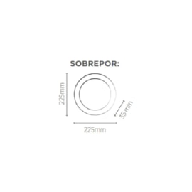 PAINEL/LUMINÁRIA SOBREPOR 22,5X22,5CM 18W BIVOLT 5700K | SAVEENERGY SE-240.1733 PAINEL/LUMINÁRIA SOBREPOR 22,5X22,5CM 18W BIVOLT 5700K | SAVEENERGY SE-240.1733