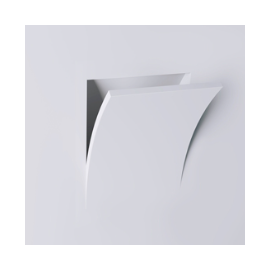 PAREDE EMBUTIR 1X E14 BOLINHA 40W 15,5X22X17,4CM GESSO BRANCO | DIMLUX 8401/MINI