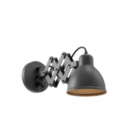 PAREDE SOBREPOR 1X E27 26,5X14X18,5CM ALUMÍNIO REPUXADO | DIMLUX ML-22/BO PAREDE SOBREPOR 1X E27 26,5X14X18,5CM ALUMÍNIO REPUXADO | DIMLUX ML-22/BO