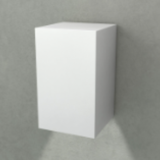 PAREDE SOBREPOR 1X E27 PAR20 60W 7,6X7,6X15CM ALUMÍNIO BRANCO | DIMLUX 88/N