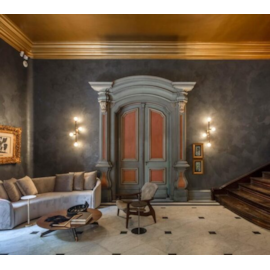 PAREDE SOBREPOR 4X E27 14,5X62,6X10,5CM ALUMÍNIO | DIMLUX 1715/AL