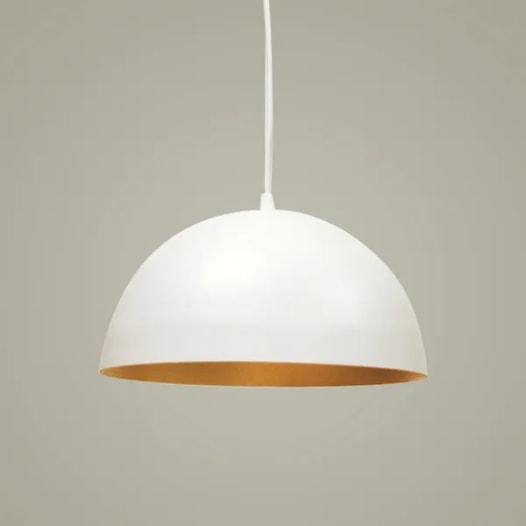 PENDENTE 1/2 BOLA Ø80CM PINTURA AÇO/ALUMÍNIO | GOLDEN-ART T948-80PI PENDENTE 1/2 BOLA Ø80CM PINTURA AÇO/ALUMÍNIO | GOLDEN-ART T948-80PI