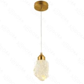 PENDENTE 10×17CM 5W 3000K 500LM BIVOLT METAL+CRISTAL BRONZE | SINDORA DCD02186 PENDENTE 10×17CM 5W 3000K 500LM BIVOLT METAL+CRISTAL BRONZE | SINDORA DCD02186
