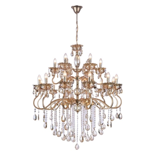 PENDENTE 100x120CM E14X18, METAL+CRISTAL DOURADO | SINDORA DCD00479-12+6 PENDENTE 100x120CM E14X18, METAL+CRISTAL DOURADO | SINDORA DCD00479-12+6