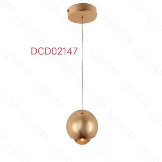 PENDENTE 10CM 7W 3000K 7000LM BIVOLT METAL+VIDRO DOURADO | SINDORA DCD02147 PENDENTE 10CM 7W 3000K 7000LM BIVOLT METAL+VIDRO DOURADO | SINDORA DCD02147