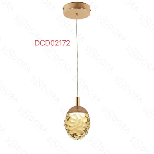 PENDENTE 10x15CM 5W 3000K 250LM BIVOLT METAL+CRISTAL DOURADO | SINDORA DCD02172 PENDENTE 10x15CM 5W 3000K 250LM BIVOLT METAL+CRISTAL DOURADO | SINDORA DCD02172