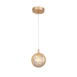 PENDENTE 12CM 6W 3000K BIVOLT METAL+CRISTAL DOURADO | SINDORA DCD02101 PENDENTE 12CM 6W 3000K BIVOLT METAL+CRISTAL DOURADO | SINDORA DCD02101