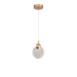 PENDENTE 13CM 5W 3000K BIVOLT METAL+CRISTAL DOURADO | SINDORA DCD02114 PENDENTE 13CM 5W 3000K BIVOLT METAL+CRISTAL DOURADO | SINDORA DCD02114