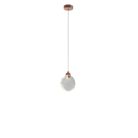 PENDENTE 13CM 5W 3000K BIVOLT METAL+CRISTAL ROSE | SINDORA DCD02122 PENDENTE 13CM 5W 3000K BIVOLT METAL+CRISTAL ROSE | SINDORA DCD02122
