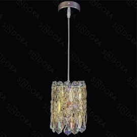 PENDENTE 15×25CM E14×1, METAL+CRISTAL DOURADO | SINDORA DCD00267 PENDENTE 15×25CM E14×1, METAL+CRISTAL DOURADO | SINDORA DCD00267