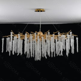 PENDENTE 150×55x50CM G9×15, METAL+CRISTAL DOURADO | SINDORA DCD01733 PENDENTE 150×55x50CM G9×15, METAL+CRISTAL DOURADO | SINDORA DCD01733