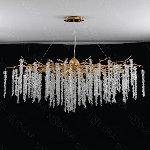 PENDENTE 150×55x50CM G9×15, METAL+CRISTAL DOURADO | SINDORA DCD01733 PENDENTE 150×55x50CM G9×15, METAL+CRISTAL DOURADO | SINDORA DCD01733