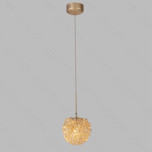 PENDENTE 15x150CM G9x1, METAL+CRISTAL DOURADO | SINDORA DCD00286 PENDENTE 15x150CM G9x1, METAL+CRISTAL DOURADO | SINDORA DCD00286