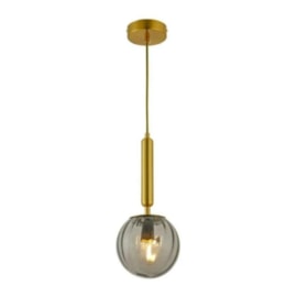PENDENTE 15x30CM E27x1, METAL+VIDRO FUME | SINDORA DCD02144 PENDENTE 15x30CM E27x1, METAL+VIDRO FUME | SINDORA DCD02144