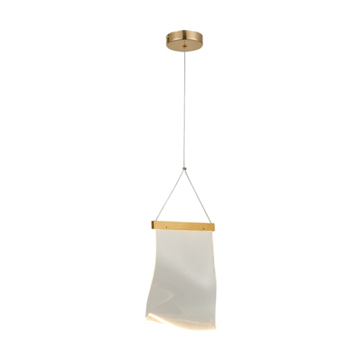 PENDENTE 18×30CM 5W 3000K BIVOLT METAL+ACRILICO DOURADO | SINDORA DCD02125 PENDENTE 18×30CM 5W 3000K BIVOLT METAL+ACRILICO DOURADO | SINDORA DCD02125