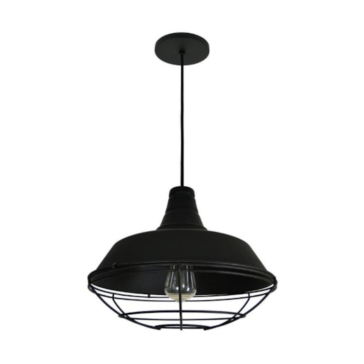 PENDENTE 1820 ARAMADO Ø36CM METAL | TKS 50208/50209/50122/50121 - Preto PENDENTE 1820 ARAMADO Ø36CM METAL | TKS 50208/50209/50122/50121 - Preto