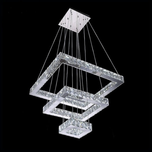 PENDENTE 20×40×60CM 120W 3000K 4000K 6000K 6000LM CONTROLE, BIVOLT METAL+CRISTAL | SINDORA DCD00153 PENDENTE 20×40×60CM 120W 3000K 4000K 6000K 6000LM CONTROLE, BIVOLT METAL+CRISTAL | SINDORA DCD00153