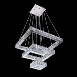 PENDENTE 20×40×60CM 120W 3000K 4000K 6000K 6000LM CONTROLE, BIVOLT METAL+CRISTAL | SINDORA DCD00153 PENDENTE 20×40×60CM 120W 3000K 4000K 6000K 6000LM CONTROLE, BIVOLT METAL+CRISTAL | SINDORA DCD00153