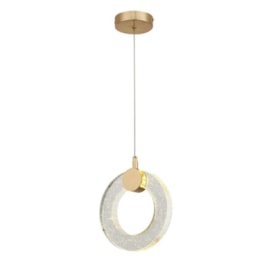 PENDENTE 20CM 6W 3000K BIVOLT METAL+CRISTAL ROSE | SINDORA DCD02120 PENDENTE 20CM 6W 3000K BIVOLT METAL+CRISTAL ROSE | SINDORA DCD02120